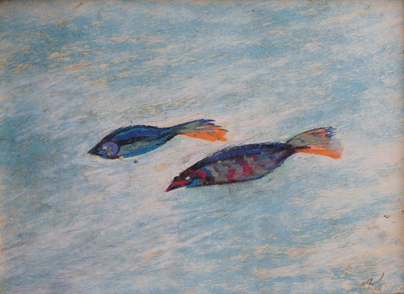 Gopal Ghose, Untitled (Fish) , 1961
