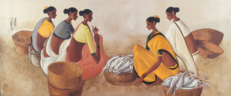 B Prabha, Fish Vendors , 1983