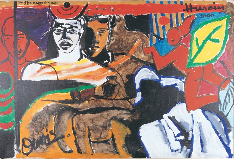 M F Husain, In the name of the mother , 2000
