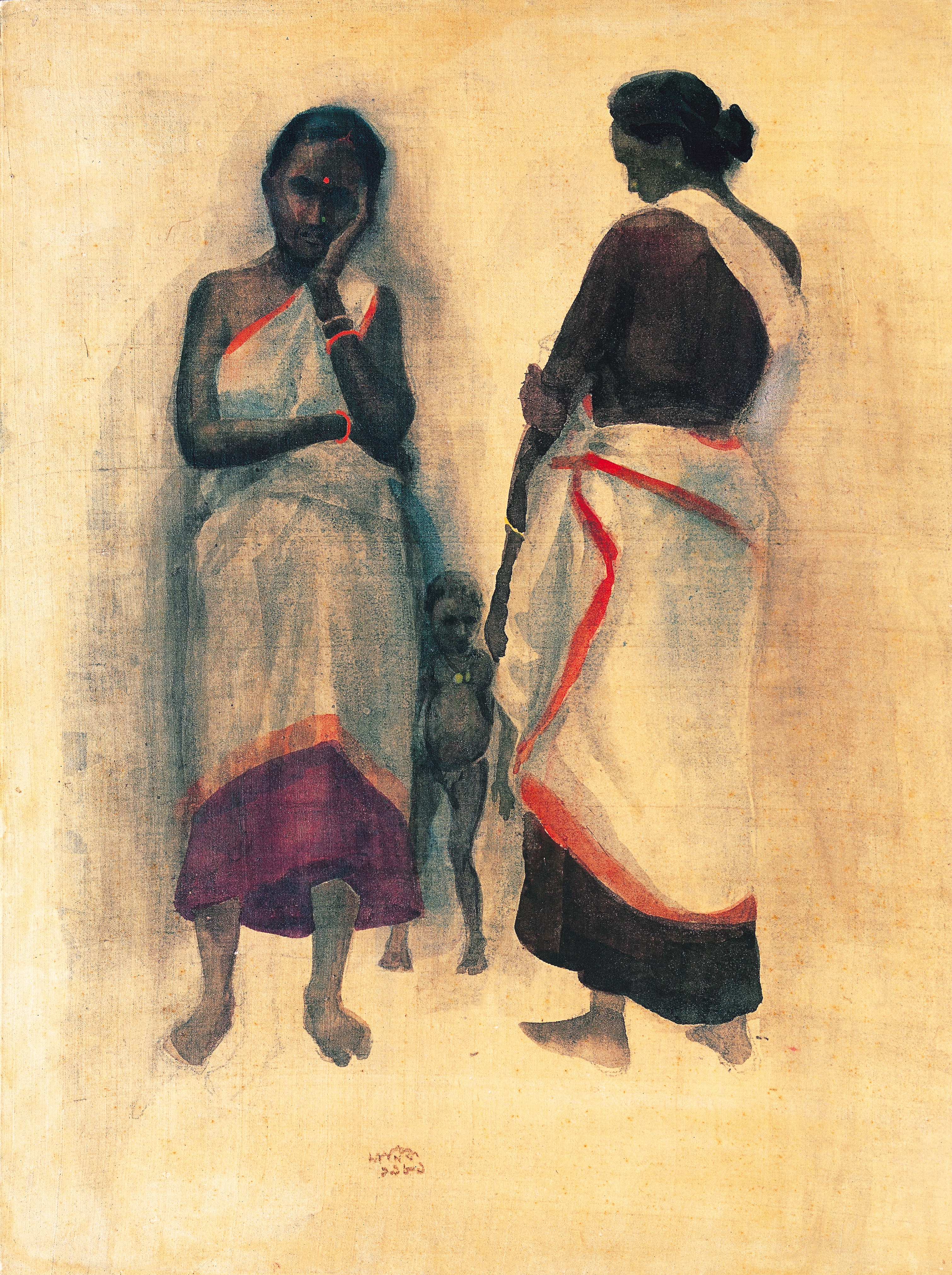 Maniklal Banerjee, Santhals, 1989