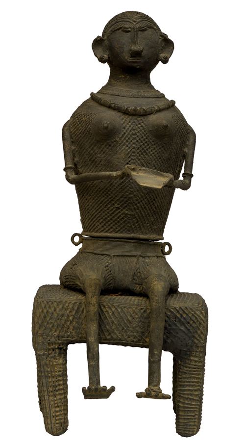 Kondh Bronzes, Woman with Tray , 