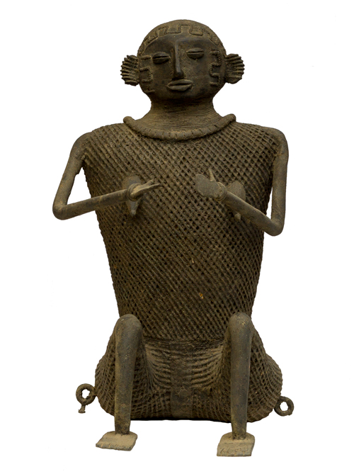 Kondh Bronzes, Seated Woman , 