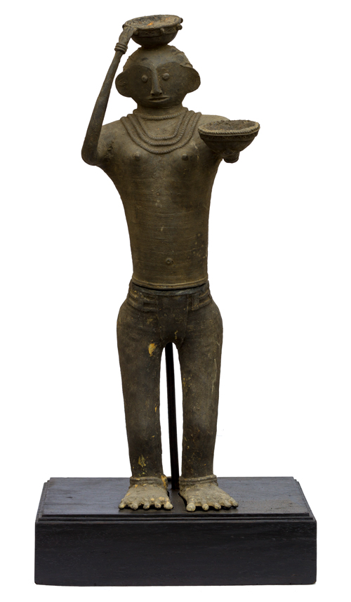 Kondh Bronzes, Woman with Baskets, 