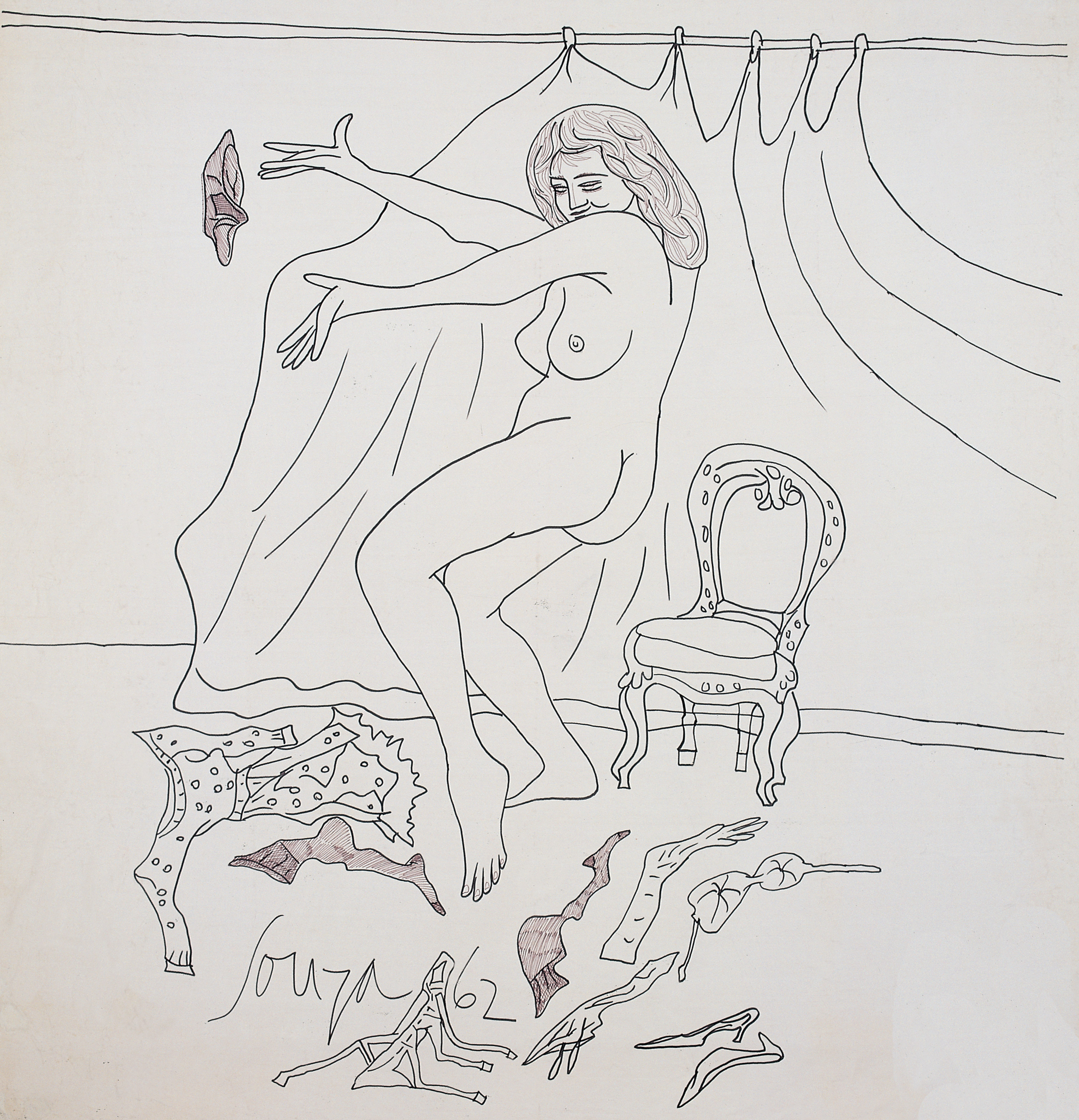 Artist, Untitled (Striptease), 1962