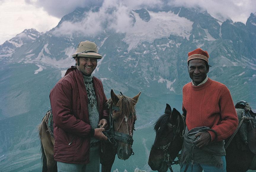 Virendra and H. K. Kuloy in Tashi Jong Kashmir, 1970
