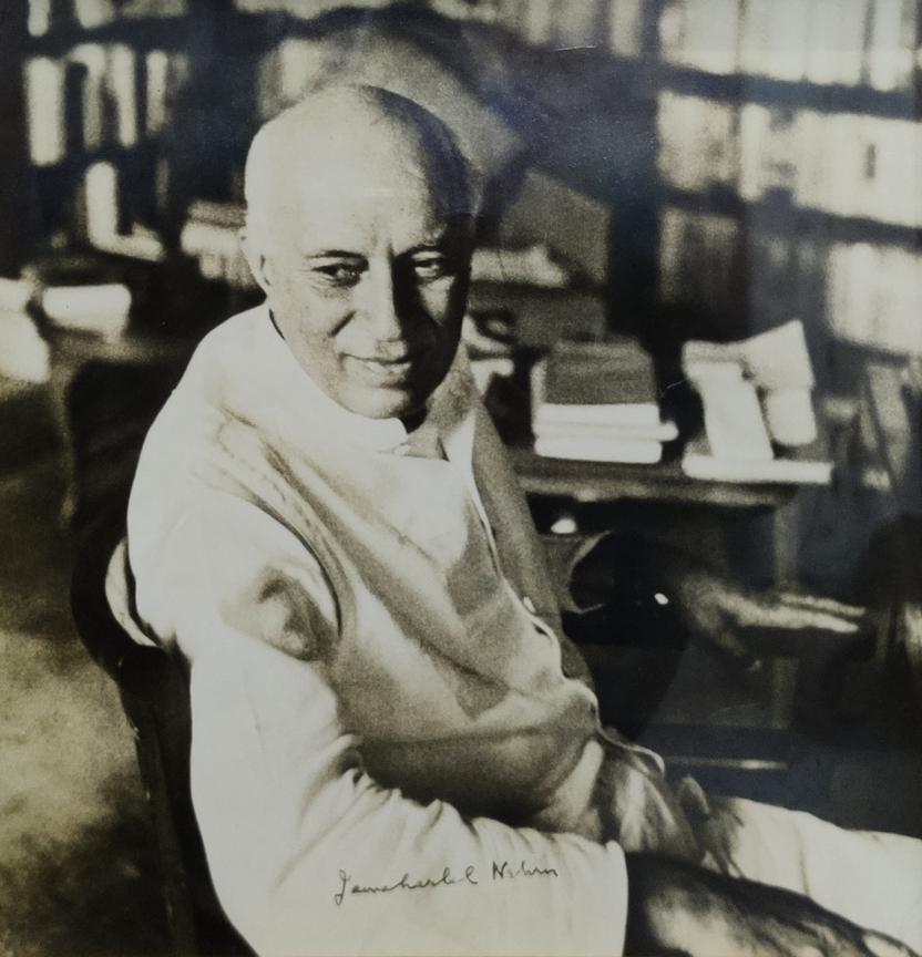 Photo gifted and signed by India’s 1st Prime Minister, Jawaharlal Nehru, to Virendra